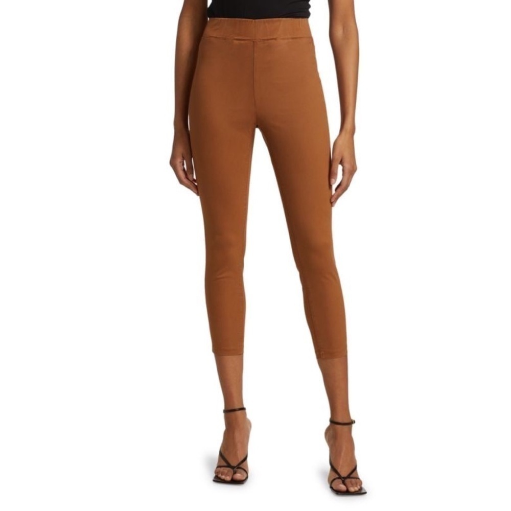L'AGENCE Womens High-Rise Rosalie Pedal Pushers Java Brown Size S